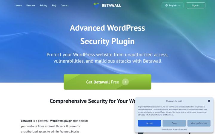 Screenshot of betawall.pro