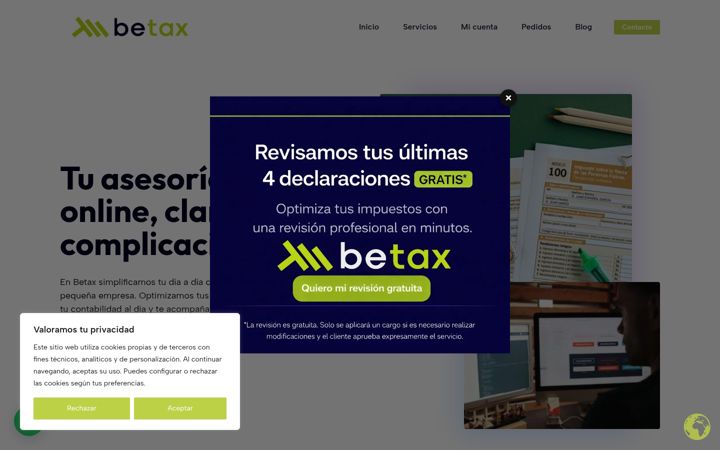 Screenshot of betax.es
