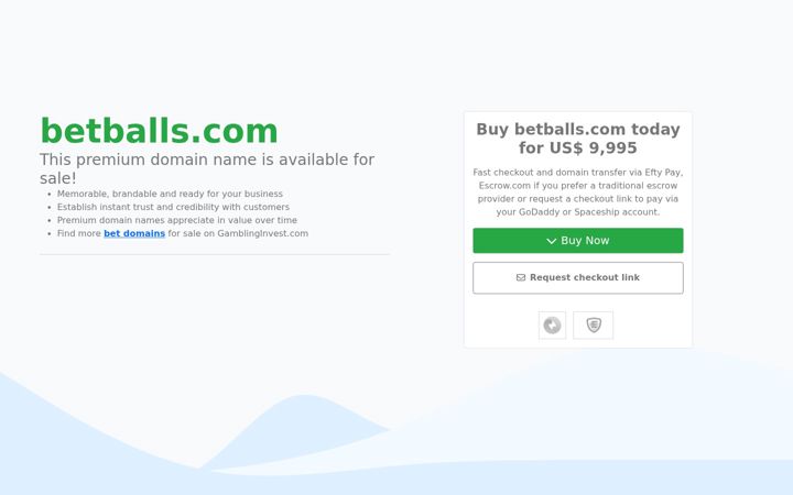 Screenshot of betballs.com