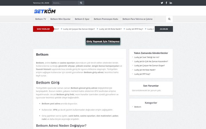 Screenshot ta' betbetkom.net