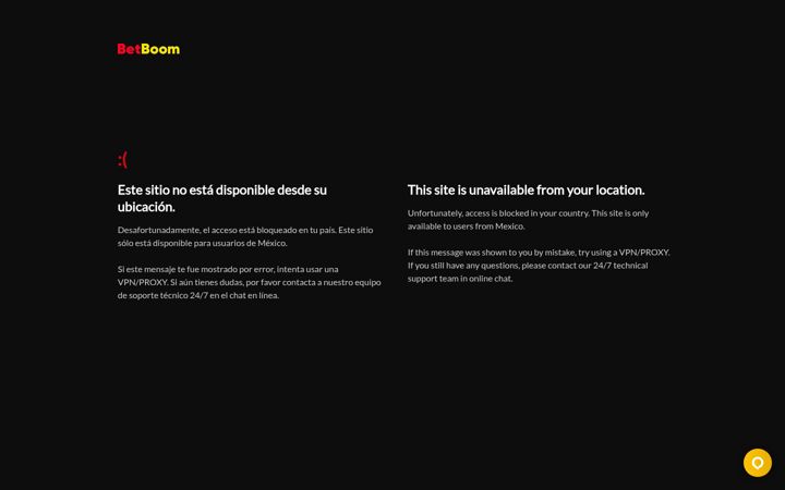 Screenshot of betboom.mx