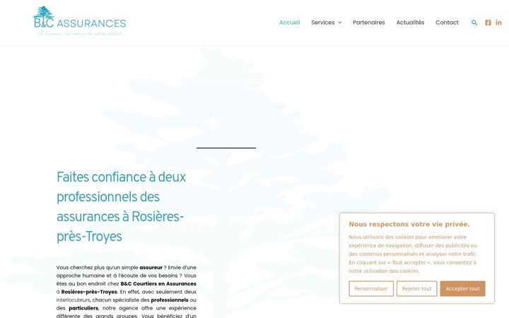 Screenshot of betcassurances.com