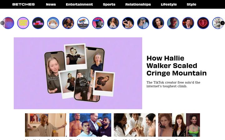 Screenshot of betches.com