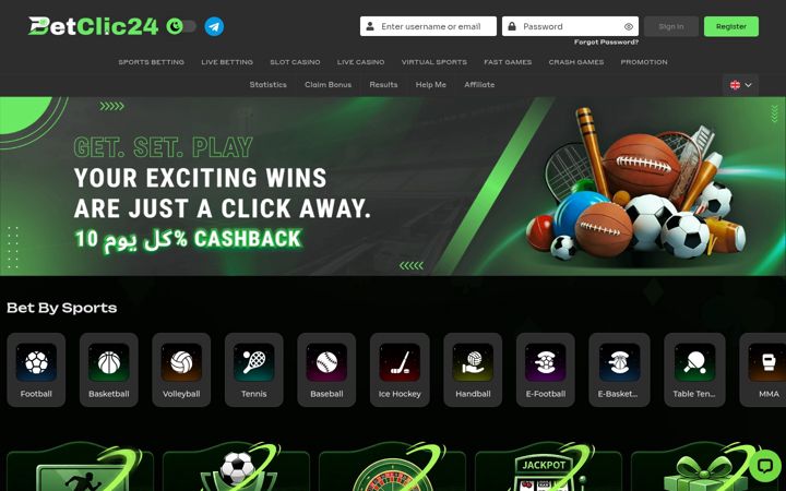 Screenshot of betclic24.com