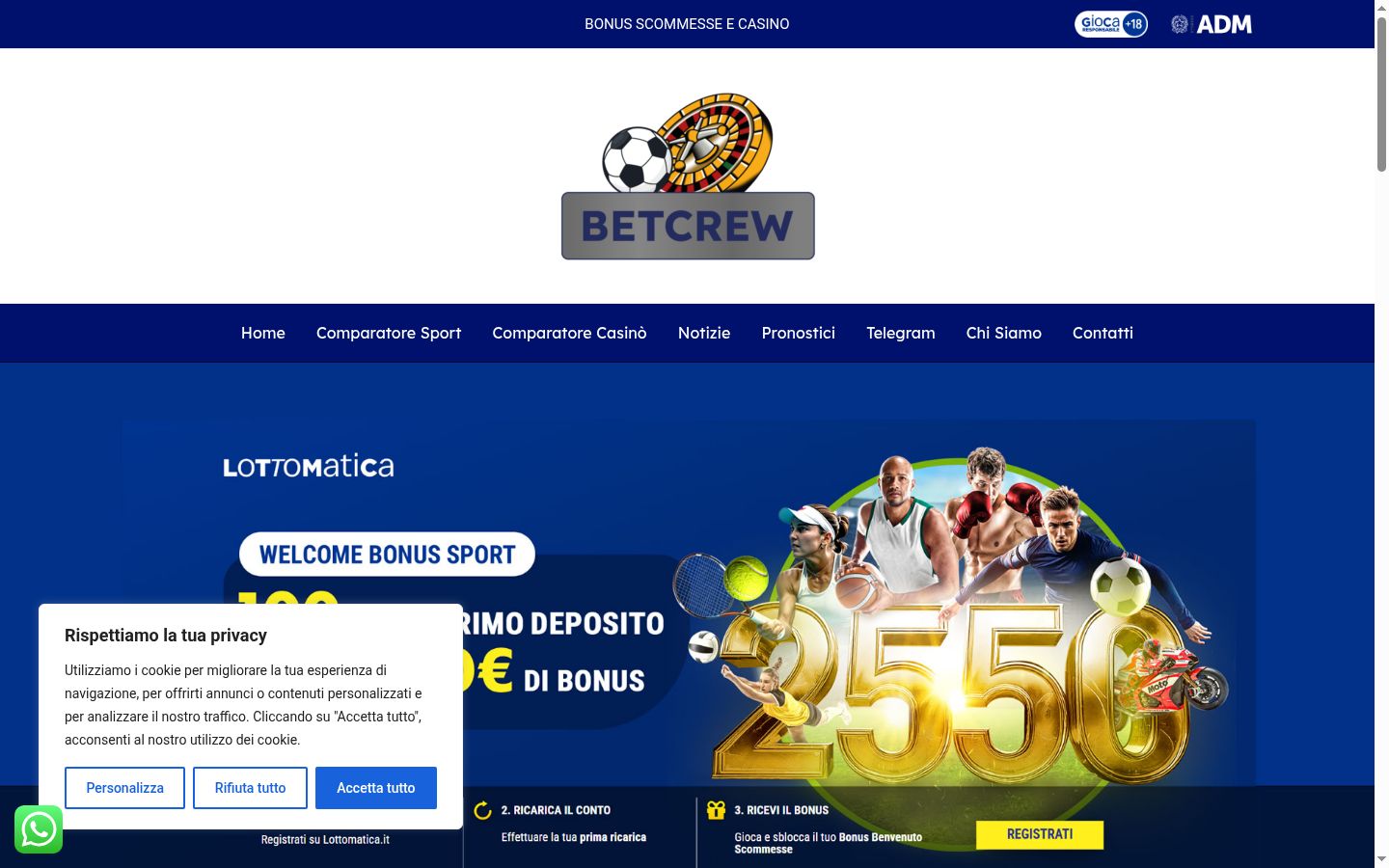Sutikimo reklamjuostės, rodytos prieš bet kokią sąveiką, ekrano kopija