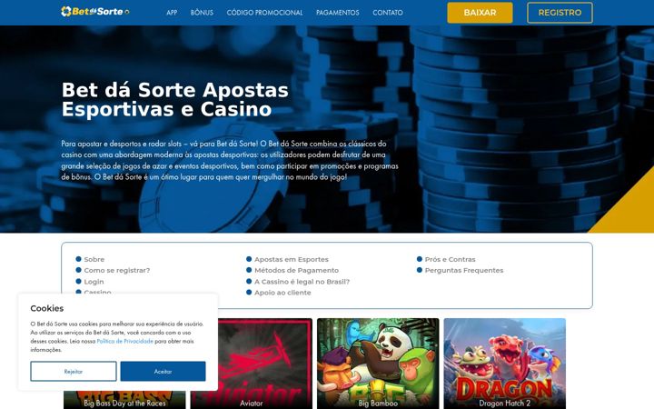 Screenshot von betdasortes.com.br