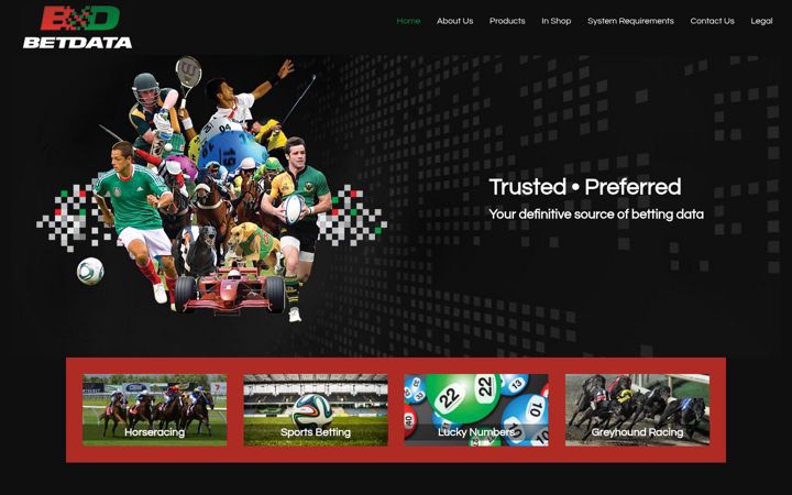 Screenshot of betdata.co.za