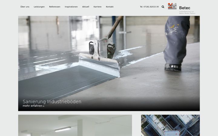 Screenshot of betec-beschichtung.de