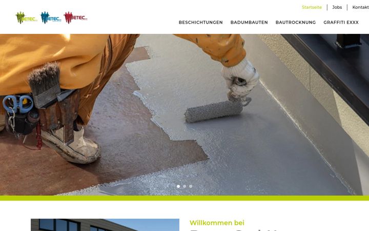 Screenshot of betec-nrw.de