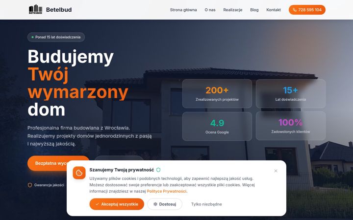 Screenshot of betelbudmaterialy.pl