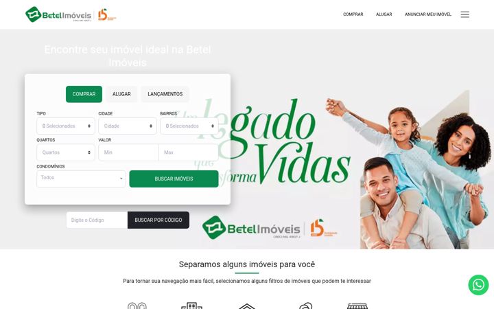 Screenshot of betelimoveismg.com.br