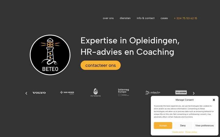 Screenshot of beteo.be