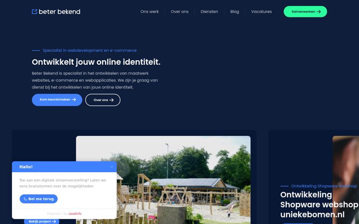 Screenshot of beterbekend.nl