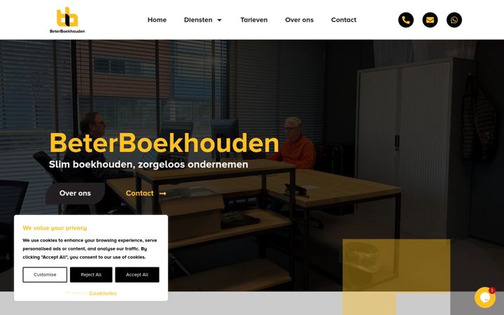 Screenshot of beterboekhouden.com