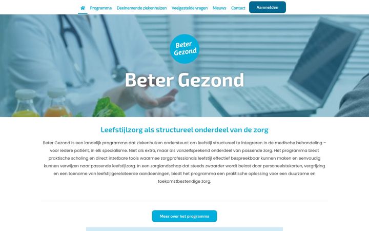Screenshot of betergezond.nl