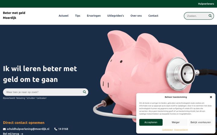 Screenshot of betermetgeldmoerdijk.nl