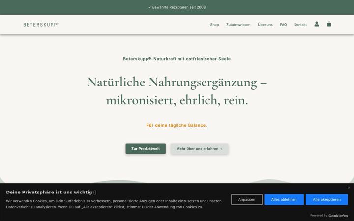 Screenshot of beterskupp.de