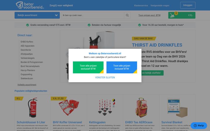 Screenshot of betervoorbereid.nl