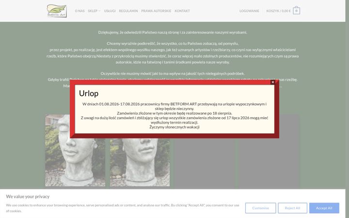 Screenshot of betform-art.pl