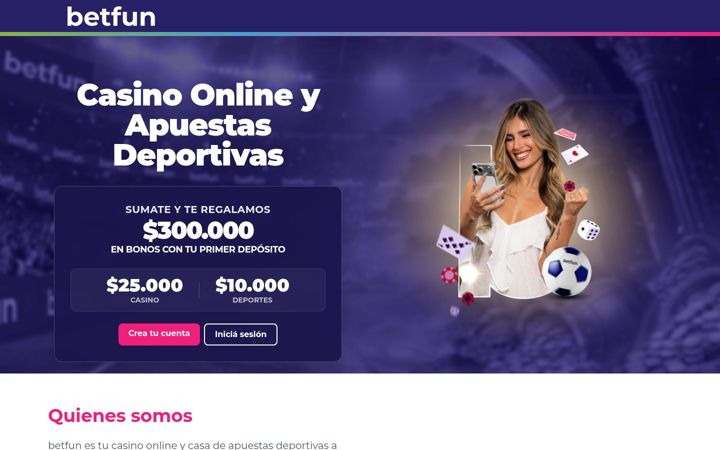 Screenshot of betfun.bet.ar