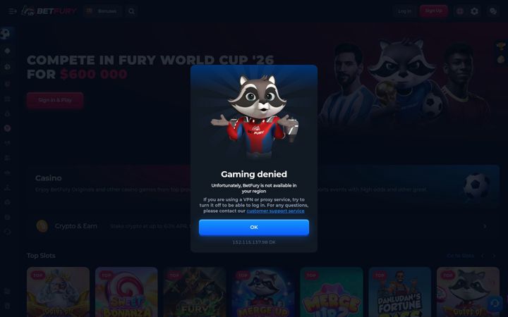 Screenshot of betfury.io
