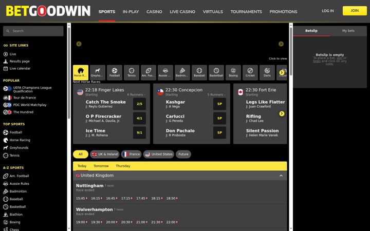 Screenshot of betgoodwin.co.uk