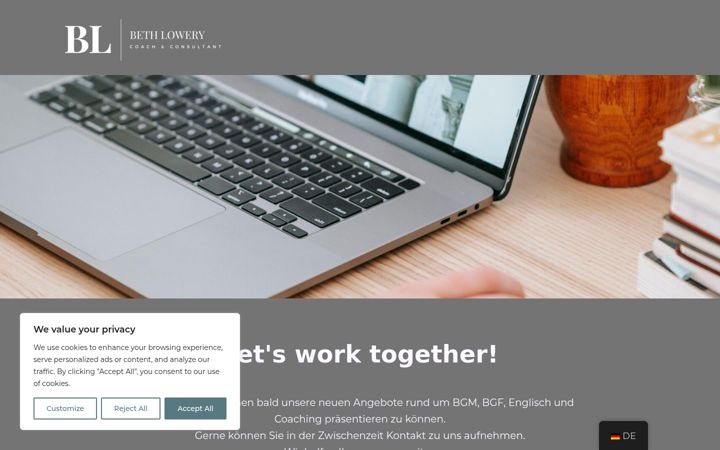 Screenshot of beth-lowery.de