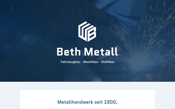 Screenshot of beth-metall.de