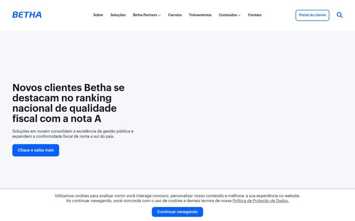 Screenshot of betha.com.br