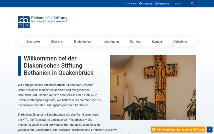 Screenshot of bethanien.net