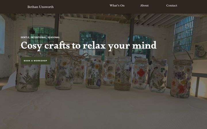 Screenshot of bethanunsworth.com