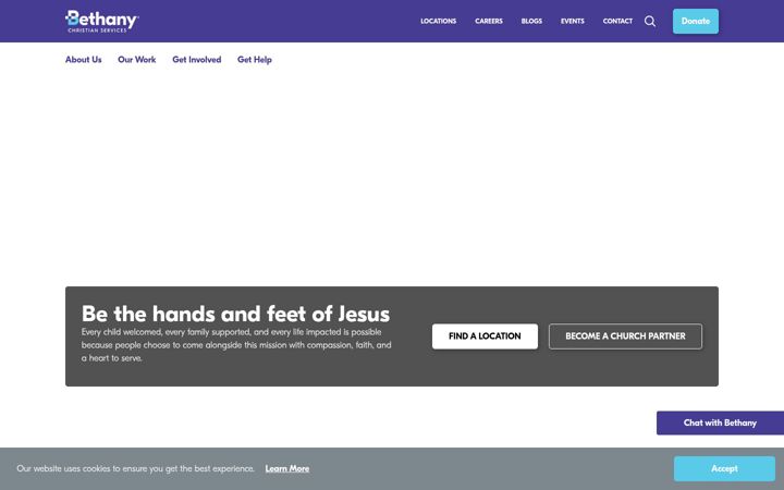 Screenshot of bethany.org