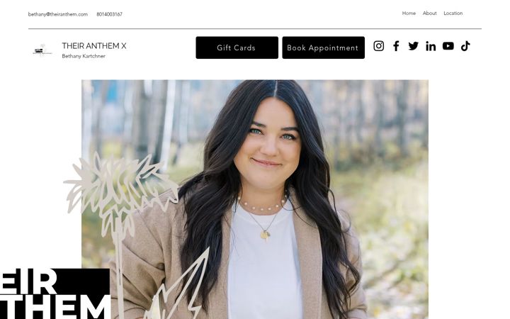 Screenshot of bethanykartchner.com