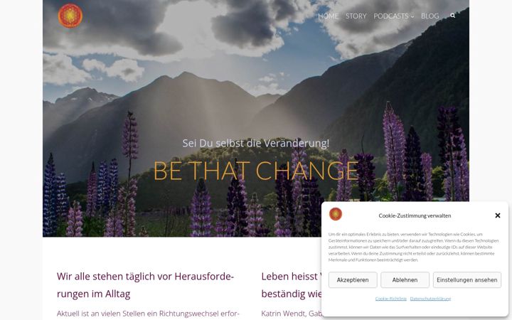 Screenshot van bethatchange.de