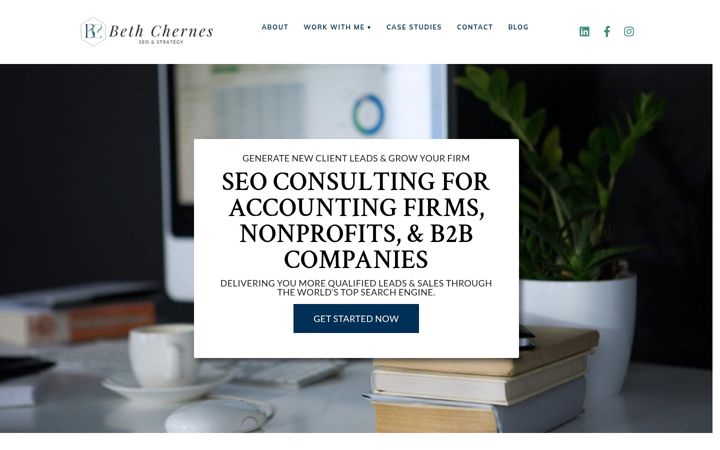 Screenshot of bethchernes.com