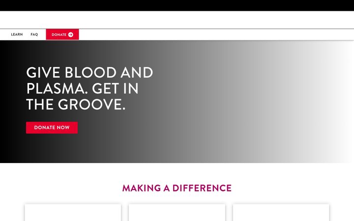 Screenshot of bethe1donor.com