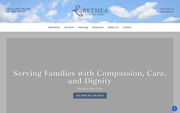 Screenshot of betheafuneralhome.net