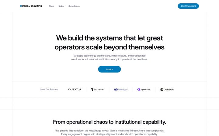 Screenshot of bethel.consulting