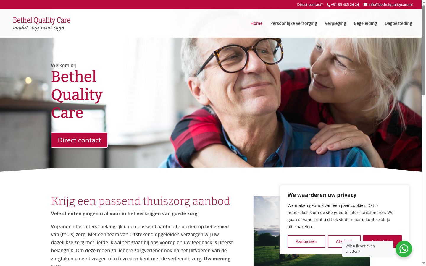 Captura de ecrã do banner de consentimento apresentado antes de qualquer interação
