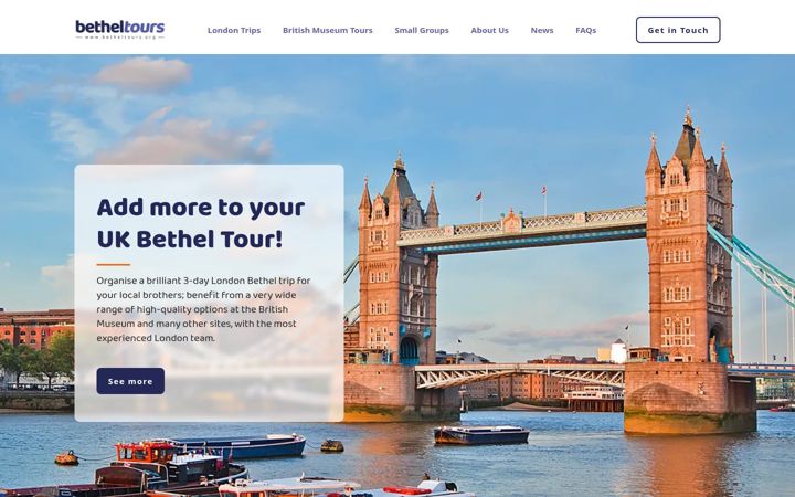 Screenshot of betheltours.org