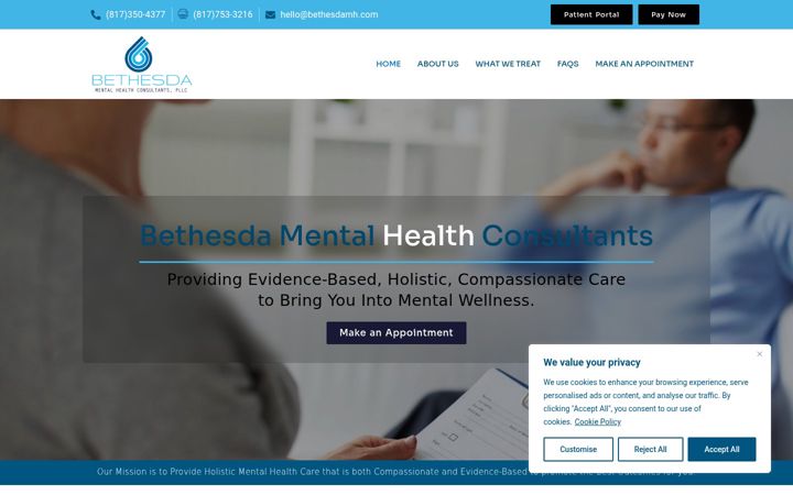 Screenshot of bethesdamh.com