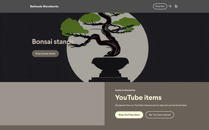 Screenshot of bethesdawoodworks.square.site