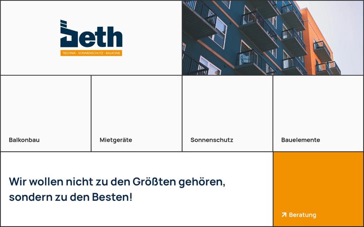 Screenshot of bethgmbh.de