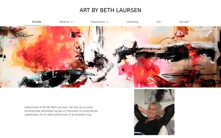 Screenshot of bethlaursen.dk