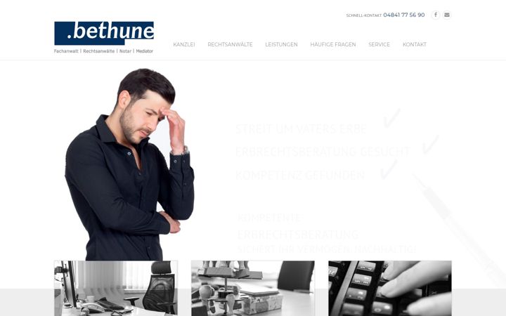 Screenshot of bethune.de