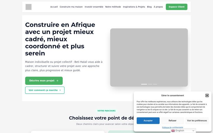 Screenshot of betihalali.com