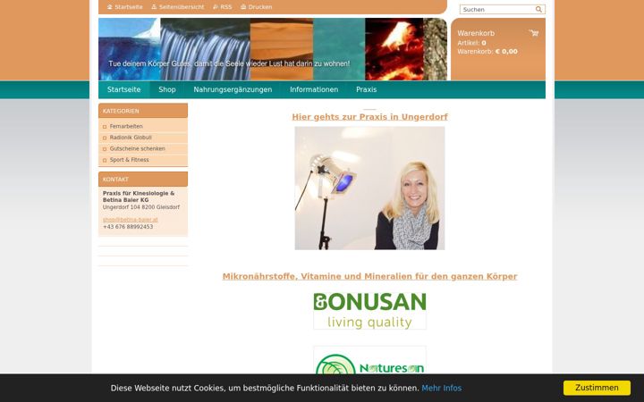 Screenshot of betina-baier.at