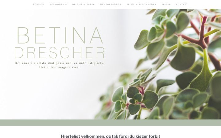 Screenshot of betinadrescher.dk