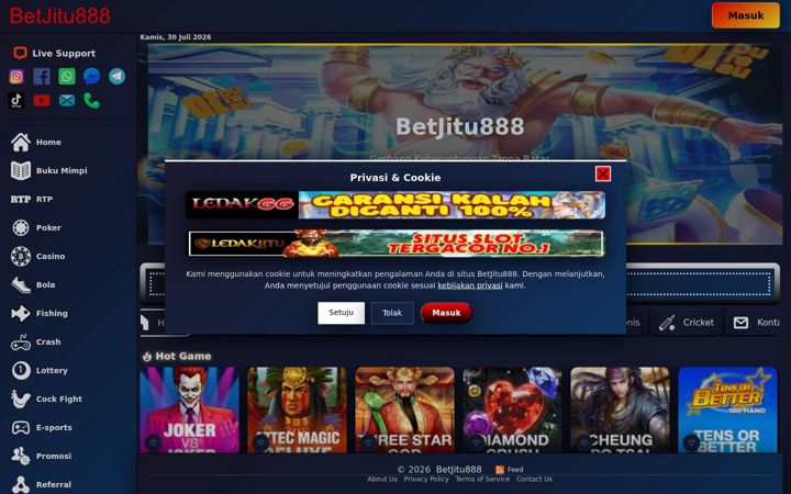 Screenshot stránky betjitu888.org
