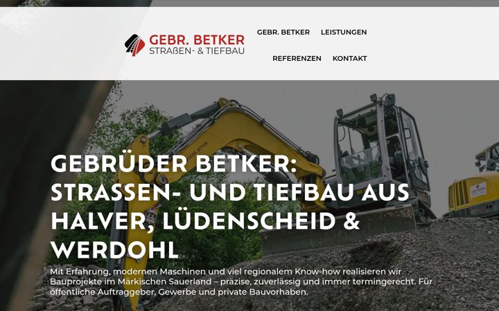 Screenshot of betker-tiefbau.de